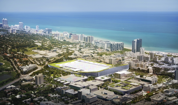 Archisearch -  BIG TOGETHER WITH WEST 8, FENTRESS, JPA AND DEVELOPERS PORTMAN CMC PROPOSES MIAMI BEACH SQUARE AS THE CENTERPIECE OF THEIR 52 ACRE CONVENTION CENTER