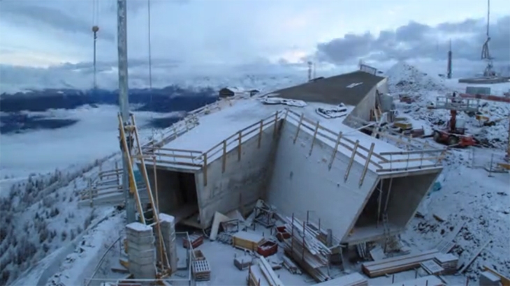 Archisearch MESSNER MOUNTAIN MUSEUM CONSTRUCTION TIMELAPSE / VIDEO