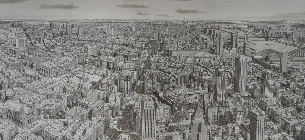 Archisearch - DUTCH ARTIST STEFAN BLEEKRODE CREATES FASCINATING DRAWINGS OF ENTIRE CITIES USING HIS MEMORY