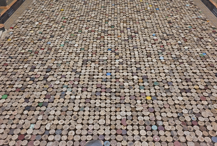 Archisearch - Stools, 2014  Wooden stools  (c) Ai Weiwei. Fotos (c) Reschke, Steffens & Kruse, Berlin/Köln