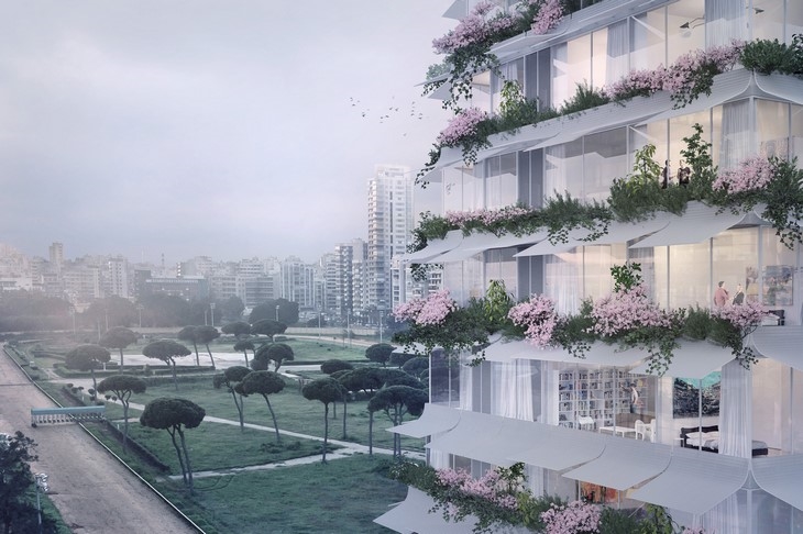 Archisearch - MIDORI: A ''TREE BUILDING'' IN BEIRUT / PAUL KALOUSTIAN ARCHITECT