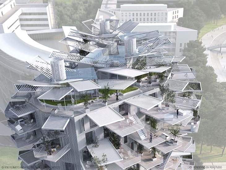 Archisearch - (c) SOU FUJIMOTO ARCHITECTS + NICOLAS LAISNE ASSOCIES + MANAL RACHDI OXO ARCHITECTS+ FRANCK BOUTTE CONSULTANTS + Rendering by RSI-STUDIO 