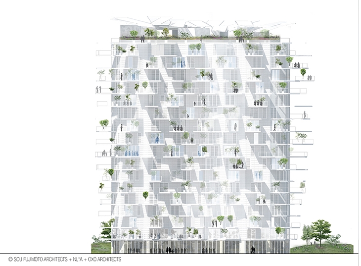 Archisearch INTERVIEW WITH SOU FUJIMOTO, NICOLAS LAISNÉ AND MANAL RACHDI ABOUT THE L'ARBRE BLANC TOWER IN MONTPELIER