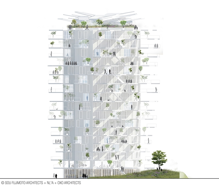 Archisearch INTERVIEW WITH SOU FUJIMOTO, NICOLAS LAISNÉ AND MANAL RACHDI ABOUT THE L'ARBRE BLANC TOWER IN MONTPELIER