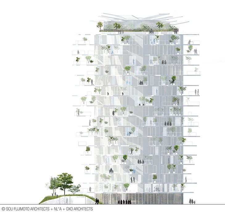 Archisearch INTERVIEW WITH SOU FUJIMOTO, NICOLAS LAISNÉ AND MANAL RACHDI ABOUT THE L'ARBRE BLANC TOWER IN MONTPELIER