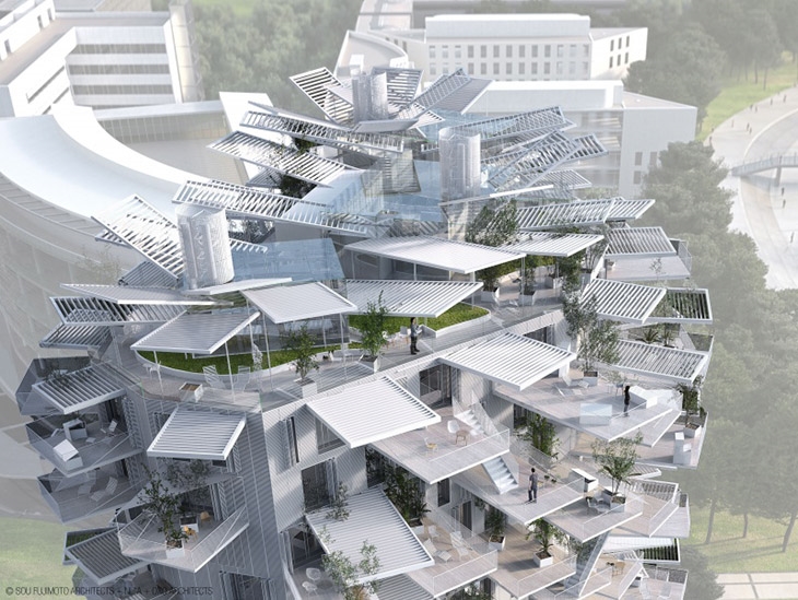 Archisearch - Copyright image +plans +documents: SOU FUJIMOTO ARCHITECTS + NICOLAS LAISNE ASSOCIES + MANAL RACHDI OXO ARCHITECTS+ FRANCK BOUTTE CONSULTANTS + Rendering by RSI-STUDIO.