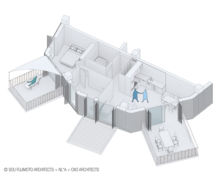 Archisearch - (c) SOU FUJIMOTO ARCHITECTS + NICOLAS LAISNE ASSOCIES + MANAL RACHDI OXO ARCHITECTS+ FRANCK BOUTTE CONSULTANTS + Rendering by RSI-STUDIO 