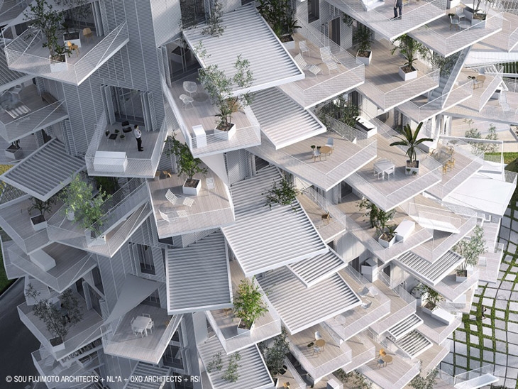 Archisearch - Copyright image +plans +documents: SOU FUJIMOTO ARCHITECTS + NICOLAS LAISNE ASSOCIES + MANAL RACHDI OXO ARCHITECTS+ FRANCK BOUTTE CONSULTANTS + Rendering by RSI-STUDIO.