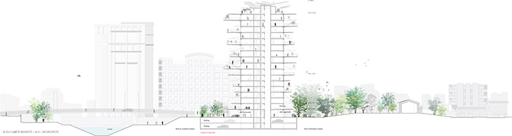 Archisearch INTERVIEW WITH SOU FUJIMOTO, NICOLAS LAISNÉ AND MANAL RACHDI ABOUT THE L'ARBRE BLANC TOWER IN MONTPELIER