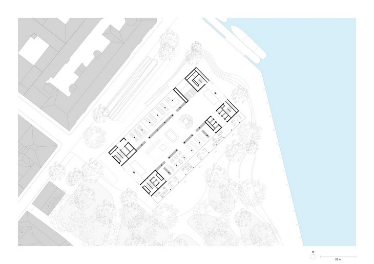 Archisearch - Site plan with ground floor / Nobel Center in Stockholm / David Chipperﬁeld Architects