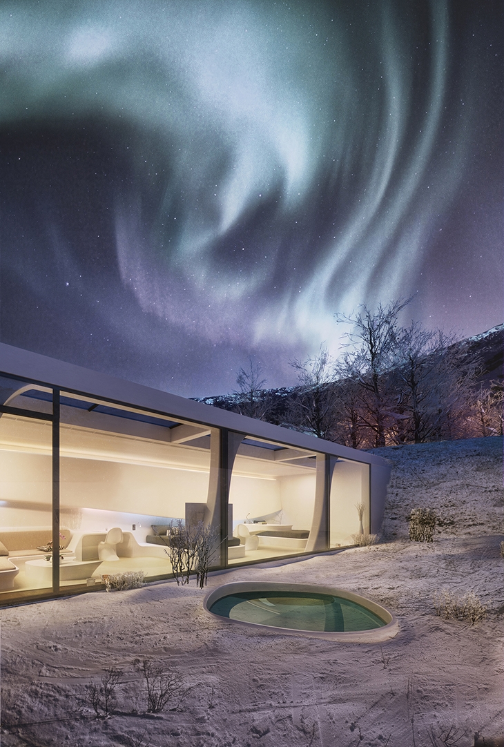 Archisearch - Project of a Series of Comfortable & Luxury Resort Units to Prime Locations Under the Northern Lights / Conceptual Project by Athanasios Venetis