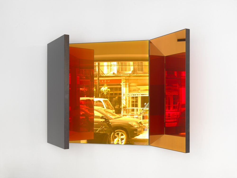 Archisearch - Jean Nouvel  Miroir A  2014  Walnut and coloured mirrors  Variable dimensions  Edition of 6