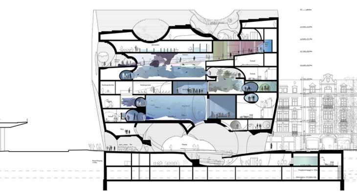 Archisearch HHF ARCHITECTS AND BURCKHARDT+PARTNER: THE 2ND PRIZE WINNING PROPOSAL FOR THE ZOO BASEL OZEANIUM