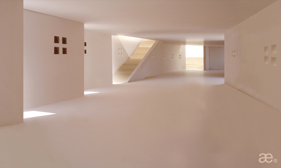 Archisearch - Interior view of physical model Ophthalteca, Aristotheke Eutectonics