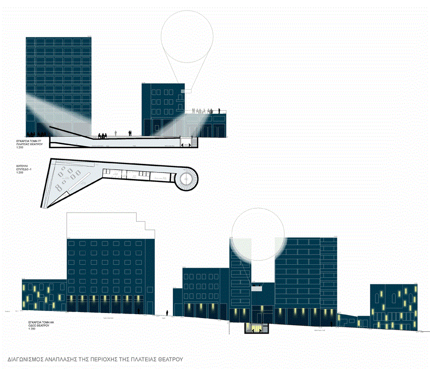 Archisearch Πλατεία Θεάτρου / Joao Prates Ruivo, Raquel Maria Oliveira, Bασίλης Οικονομόπουλος / Αρχιτεκτονικός διαγωνισμός / 2ο βραβείο 