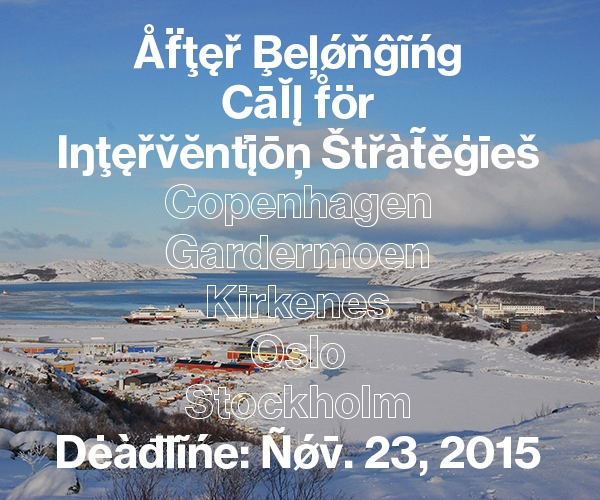 Archisearch - OSLO ARCHITECTURE TRIENNALE 2016 - AFTER BELONGING / OPEN CALL FOR INTERVENTIONS