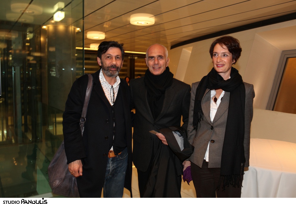 Archisearch - O καλλιτεχνικός διευθυντής της βραδιάς, Σταύρος Παπαγιάννης με τον Μπάμπη Ιωάννου από τους ISV και την σύζυγό του.