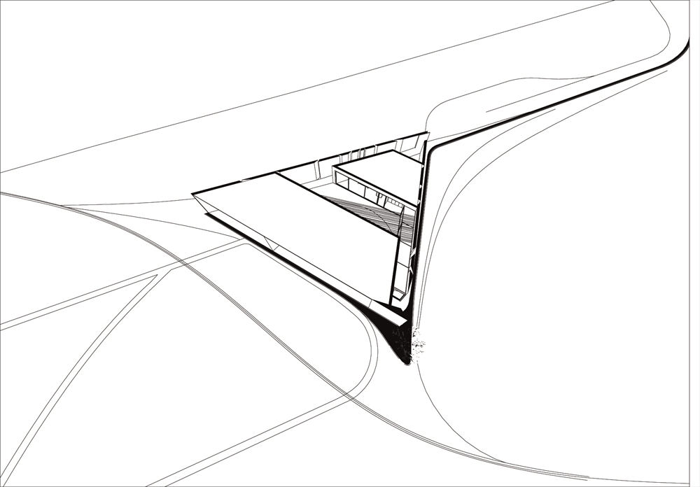 Archisearch - Tense Architecture Network / Residence in Megara / Perspective Drawing