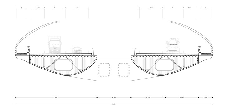 Archisearch Πρόταση ζεύξης Θερμαϊκού κόλπου / Mal-Vi Architects