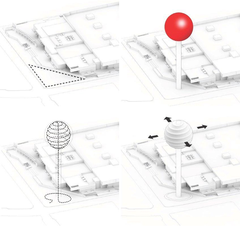 Archisearch - DIAGRAM ILLUSTRATING THE TOWER`S LOCATION AND OUTLOOK