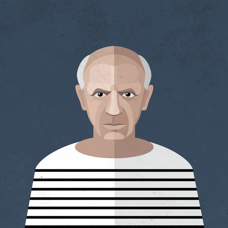 Archisearch IRINA KRUGLOVA DESIGNS VECTOR PORTRAITS OF FAMOUS ARTISTS