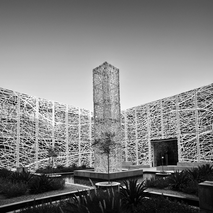 Archisearch - Hamad Bin Khalifa University / Helix courtyard, Doha Qatar by architects Legorreta & Legorreta and artist Jan Hendrix (c) Pygmlaion Karatzas