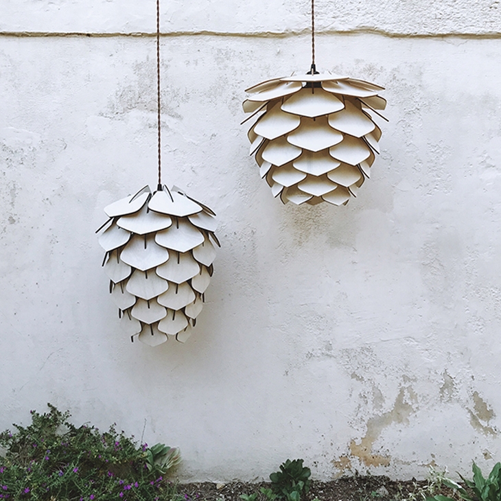 Archisearch Kukunari: Pine Cone Lightings by Greek Architect Iro Skouloudi