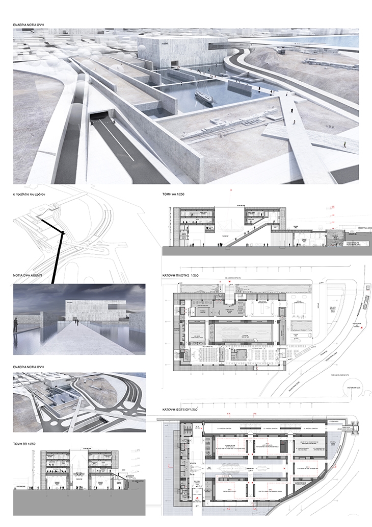 Archisearch THE TIME PIER - 3rd PRIZE / ARCHAELOGICAL THEMATIC MUSEUM OF PIRAEUS COMPETITON / GEORGES BATZIOS ARCHITECTS