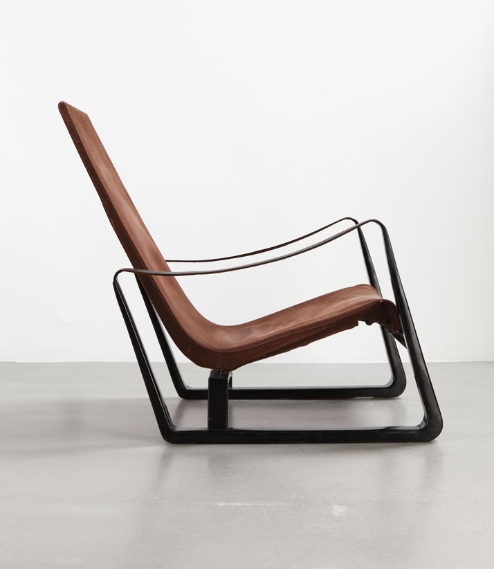Archisearch - `Cité` armchair, ca.1933 Sheet steel, leather and stretched canvas Collection Laurence and Patrick Seguin (c) Galerie Patrick Seguin