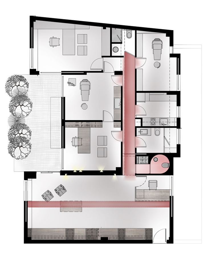 Archisearch KIPSELI ARCHITECTS DESIGN V-SHAPE GYNECOLOGICAL CLINIC IN GLYFADA, ATHENS