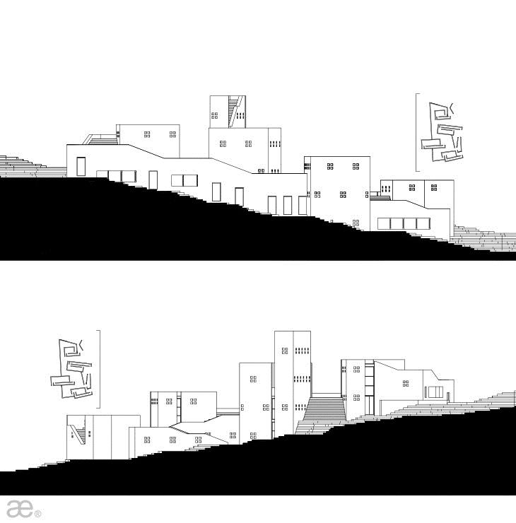 Archisearch - Plinthecke by Aristotheke Eutectonics, Long Elevations