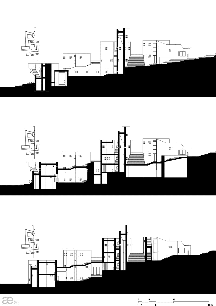 Archisearch - Plinthecke by Aristotheke Eutectonics, Long Sections