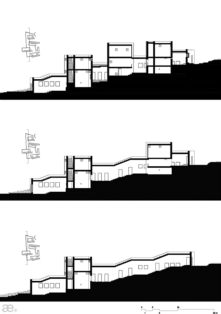 Archisearch - Plinthecke by Aristotheke Eutectonics, Long Sections