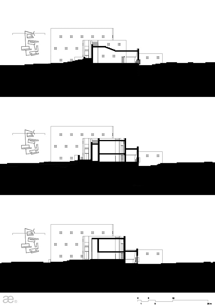 Archisearch - Plinthecke by Aristotheke Eutectonics, Cross Sections