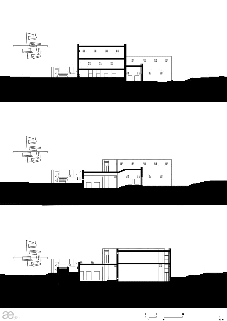 Archisearch - Plinthecke by Aristotheke Eutectonics, Cross Sections