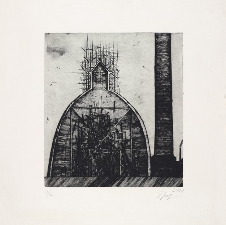 Archisearch - o. T. / Untitled 1993 Radierung / Etching 660 x 660 mm