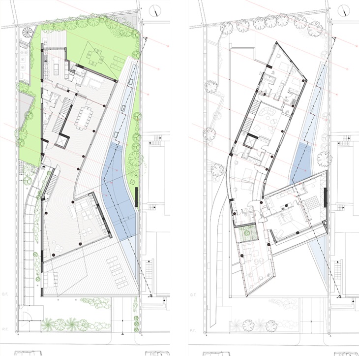 Archisearch - ground floor plan + first floor plan