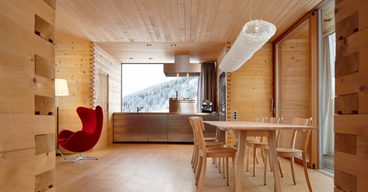 Archisearch ANNALISA AND PETER ZUMTHOR'S TIMBER HOUSES IN LEIS, VALS