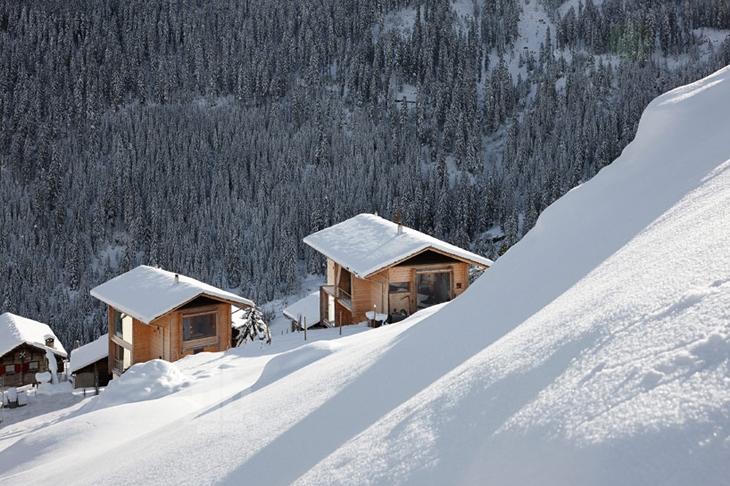 Archisearch ANNALISA AND PETER ZUMTHOR'S TIMBER HOUSES IN LEIS, VALS