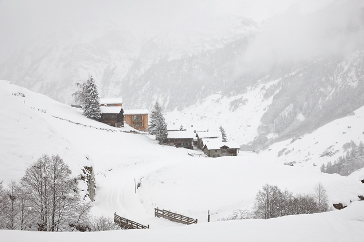 Archisearch ANNALISA AND PETER ZUMTHOR'S TIMBER HOUSES IN LEIS, VALS