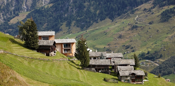 Archisearch ANNALISA AND PETER ZUMTHOR'S TIMBER HOUSES IN LEIS, VALS