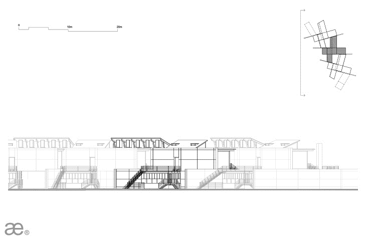 Archisearch - Radieutheque Elevation Drawing North