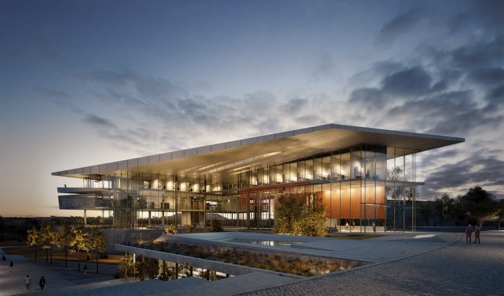 Archisearch - SHADED TRANSPARENT PLAZA / HONOURABLE MENTION IN THE COMPETITION FOR THE NEW MEDICAL SCHOOL OF UNIVERSITY OF CYPRUS / FEREOS + ASSOCIATES ARCHITECTS & PETRĀS ARCHITECTURE
