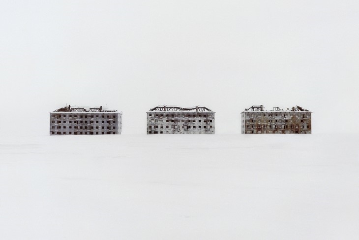 Archisearch - Former residential buildings in a deserted polar scientific town specialised on biological research. (c) Danila Tkachenko