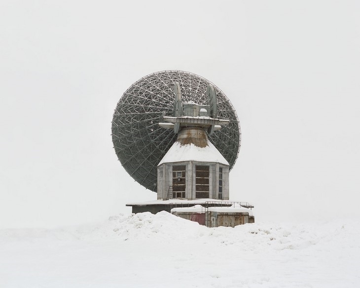 Archisearch - Antenna built for interplanetary connection. The Soviet Union was planning to build bases on other planets, and prepared facilities for connection which were never used and are deserted now (c) Danila Tkachenko