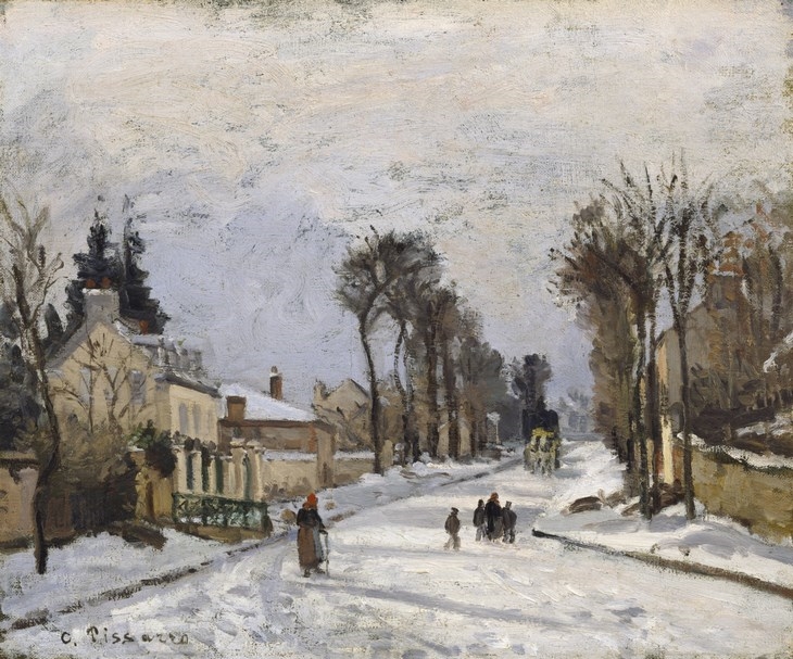 Archisearch - Camille Pissarro / Road to Versailles at Louveciennes, 1869 
