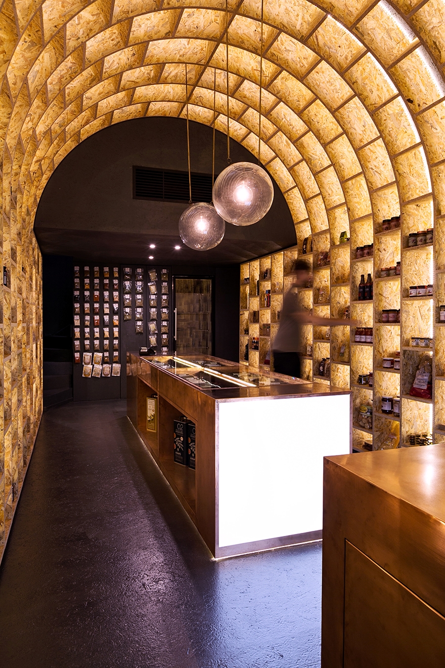 Archisearch ELEFTHERIOS AMBATZIS & THANASIS KALIAKMANIS DESIGN A VAULTED DELICATESSEN SHOP IN ATHENS