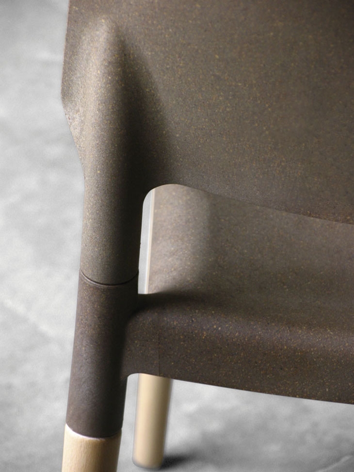 Archisearch RECYCLED POLYPROPYLENE AND WOOD FIBERS BELLOCH CHAIR BY LA GRANJA  
