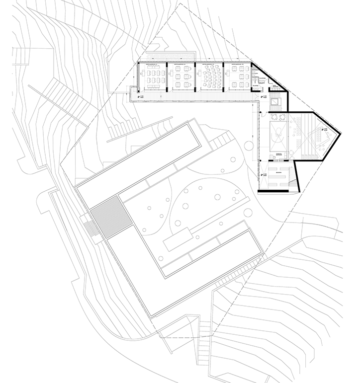 Archisearch PANHELLENIC ARCHITECTURAL CONCEPT DESIGN COMPETITION / AGIOS PAVLOS 1ST ELEMENTARY SCHOOL WITH GYMNASIUM / COMMENDATION FOR A. VOUGIA, G. MOUTSATSOS, T. ISSAIAS & P. ISSAIAS