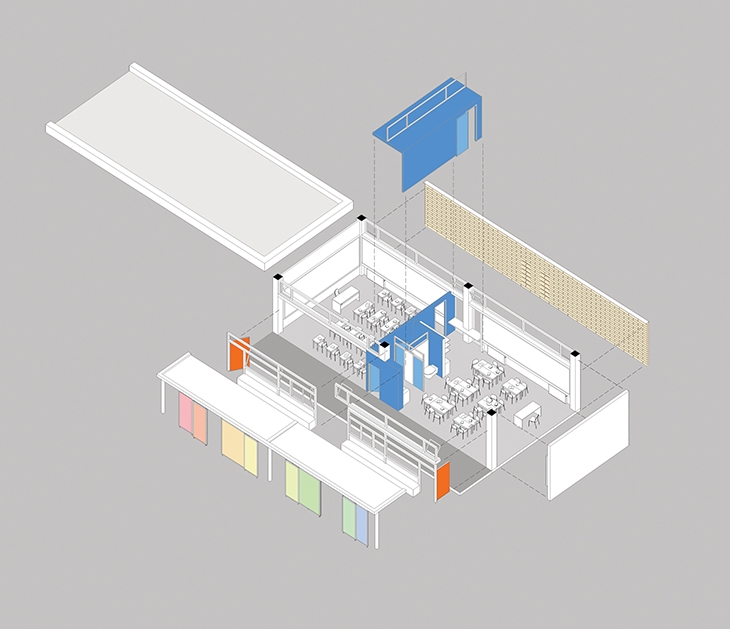 Archisearch PANHELLENIC ARCHITECTURAL CONCEPT DESIGN COMPETITION / AGIOS PAVLOS 1ST ELEMENTARY SCHOOL WITH GYMNASIUM / COMMENDATION FOR A. VOUGIA, G. MOUTSATSOS, T. ISSAIAS & P. ISSAIAS